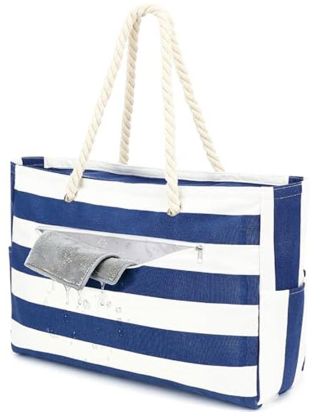 Beach Bags Waterproof Sandproof for Women, Large Canvas Pool Bag